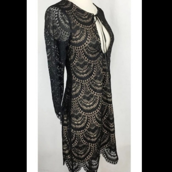 For Love & Lemons Black Rosalita Mini Lace Dress - Picture 7 of 7
